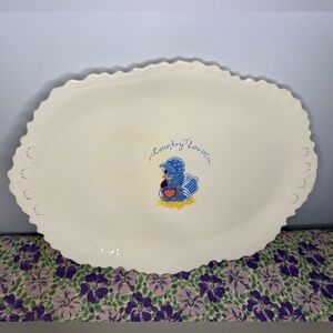 Country Goose Platter 16x12” vintage
